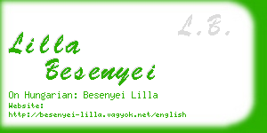 lilla besenyei business card